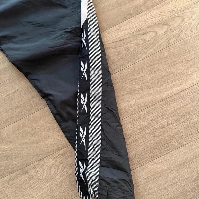 Vintage Y2K Reebok classic button up leg 90s nylon mesh track pants Size XL  213