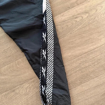 Vintage Y2K Reebok classic button up leg 90s nylon mesh track pants Size XL  213