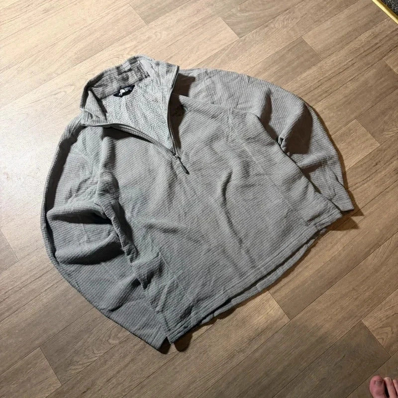 The north face grey quarter zip pullover fleece size M 269