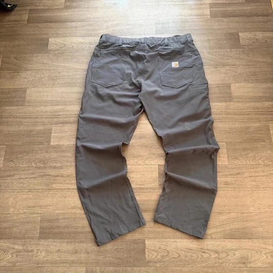 Carhartt relaxed fit grey cargo nylon work pant trousers size L 212
