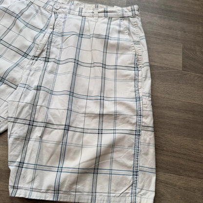 Wrangler vintage Y2K baggy relaxed skater style cargo chino checked shorts W40 050