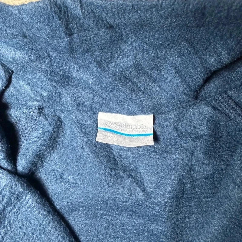 Columbia vintage navy logo fleece jacket size L 265