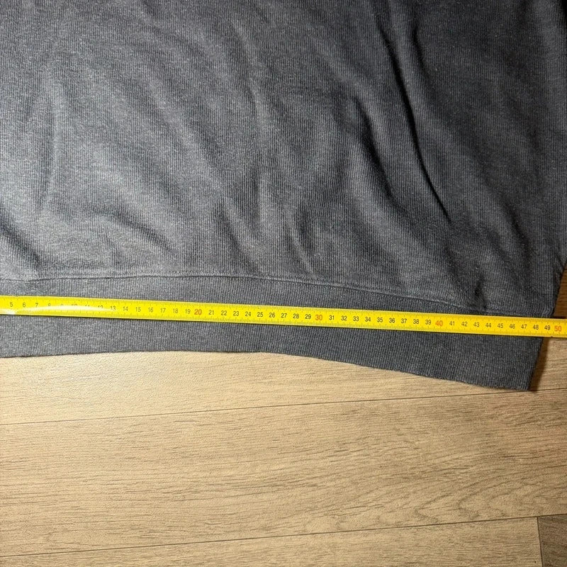 U.S polo assn grey vintage Y2K knitted quarter zip jumper size L 260
