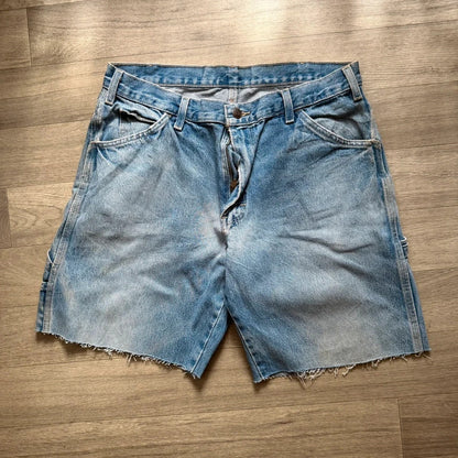 Dickies vintage Y2K denim cargo carpenter relaxed jorts shorts W34 114