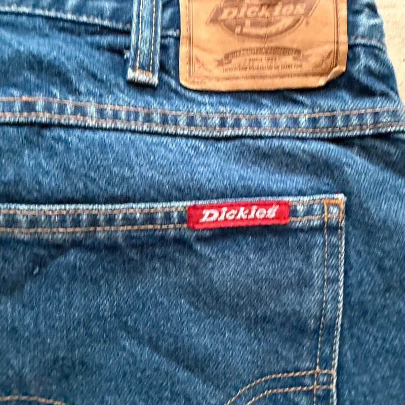 Dickies Denim Y2K Jean Shorts Blue Vintage 2000s Workwear Skater Mens W34 052