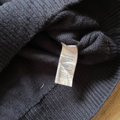 Tommy Hilfiger navy knit quarter zip sweater jumper men’s size L 067