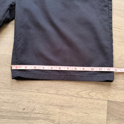 Vintage Y2K 2000s Dickies skater black relaxed baggy utility chino cargo shorts W42 (11)