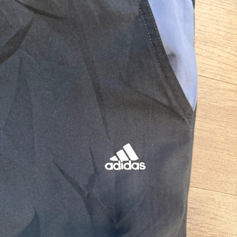 Adidas vintage Y2K 2000s black striped mesh nylon track pant size  M 147
