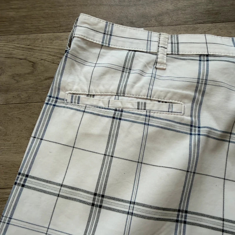 Wrangler vintage Y2K baggy relaxed skater style cargo chino checked shorts W40 050