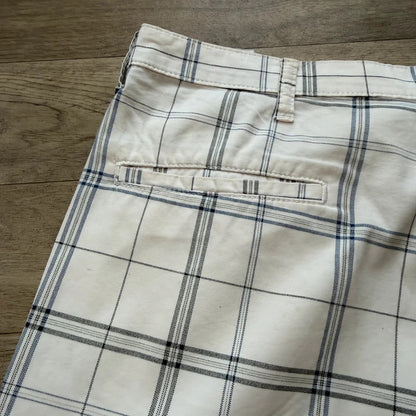 Wrangler vintage Y2K baggy relaxed skater style cargo chino checked shorts W40 050