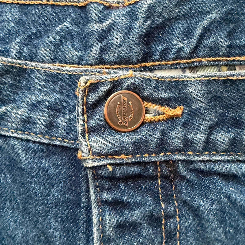 Dickies Denim Y2K Jean Shorts Blue Vintage 2000s Workwear Skater Mens W34 052