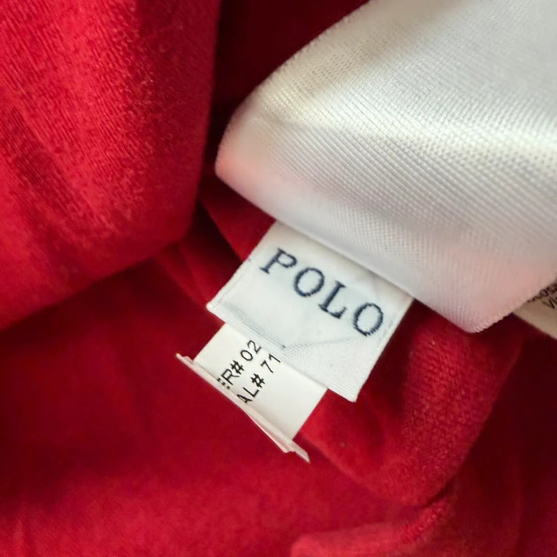 Ralph lauren red quarter zip jumper 1/4 performance zip up Y2K men’s size L102