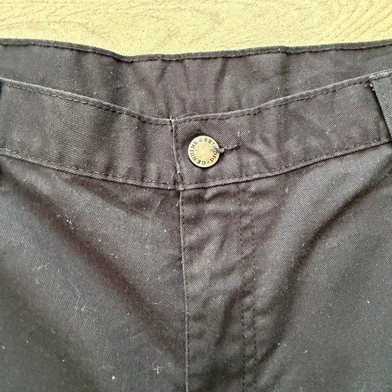 Vintage Y2K 2000s Dickies skater black relaxed baggy utility chino cargo shorts W42 (11)
