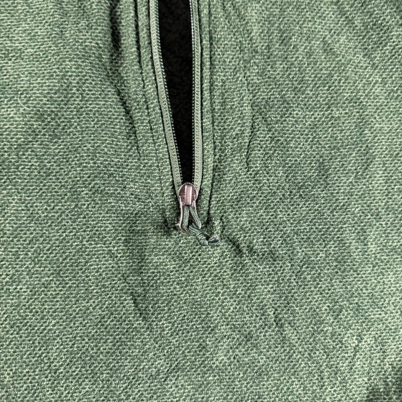 The north face dark green half zip fleece jumper size XL 267