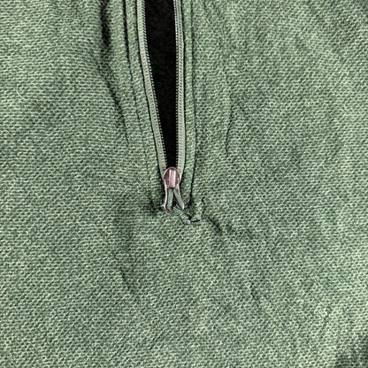 The north face dark green half zip fleece jumper size XL 267