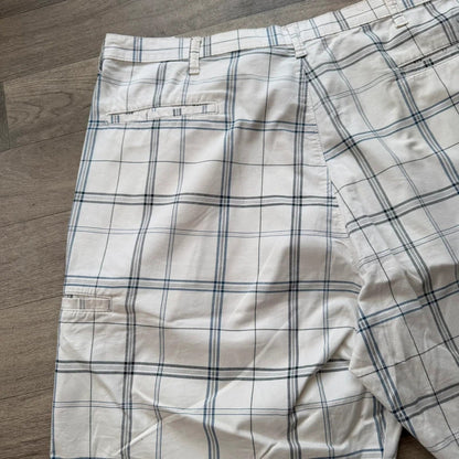 Wrangler vintage Y2K baggy relaxed skater style cargo chino checked shorts W40 050
