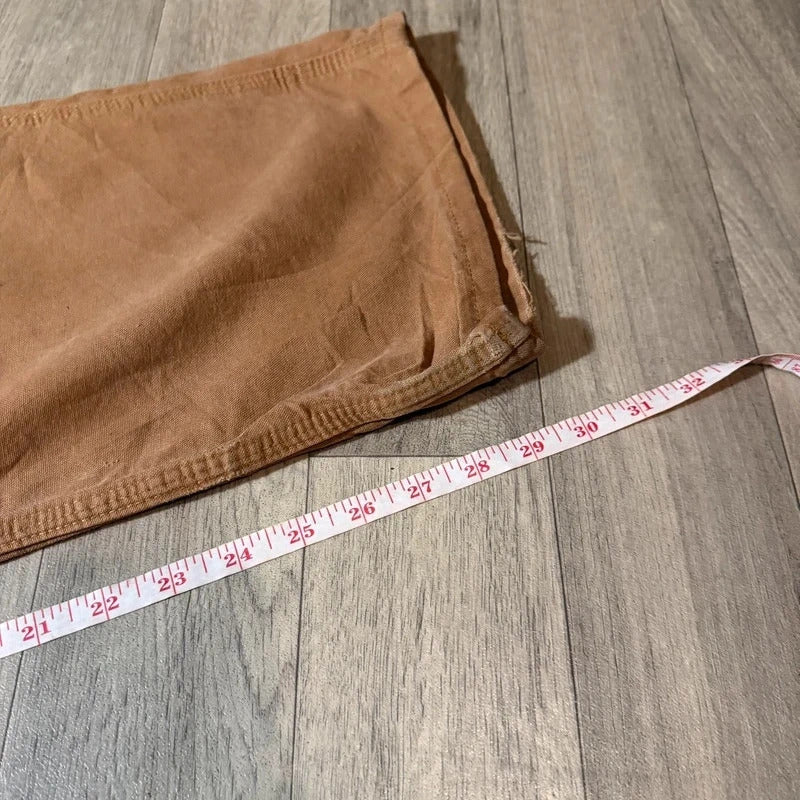 Vintage Carhartt dungaree fit brown tan cargo canvas trousers W42 L30 207
