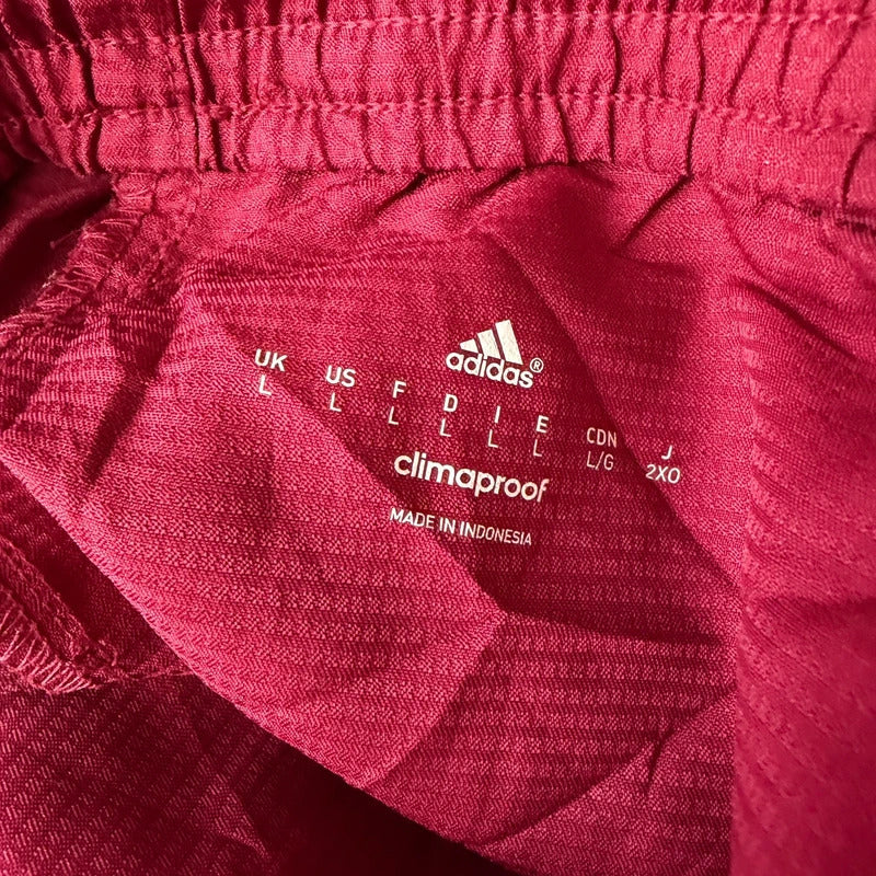 Adidas vintage Y2K wide leg nylon track pant trousers red size L 153