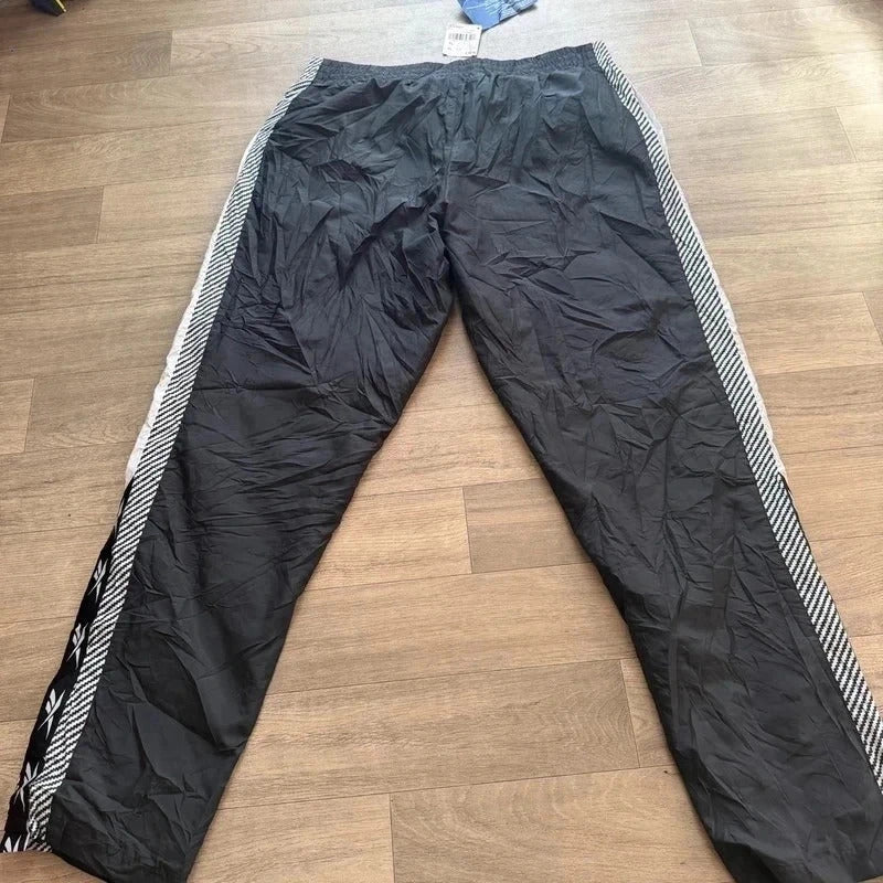 Vintage Y2K Reebok classic button up leg 90s nylon mesh track pants Size XL  213