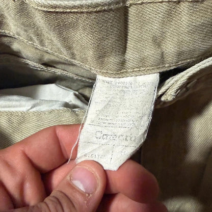 Vintage Carhartt Y2K 00s twill work pant beige trousers W34 L33 208