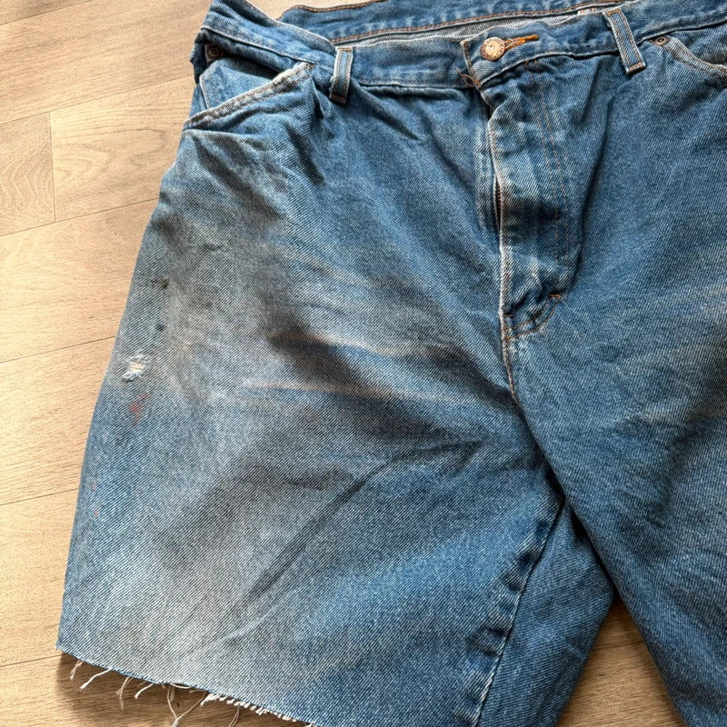 Vintage Dickies Y2K baggy relaxed denim blue shorts W40 041