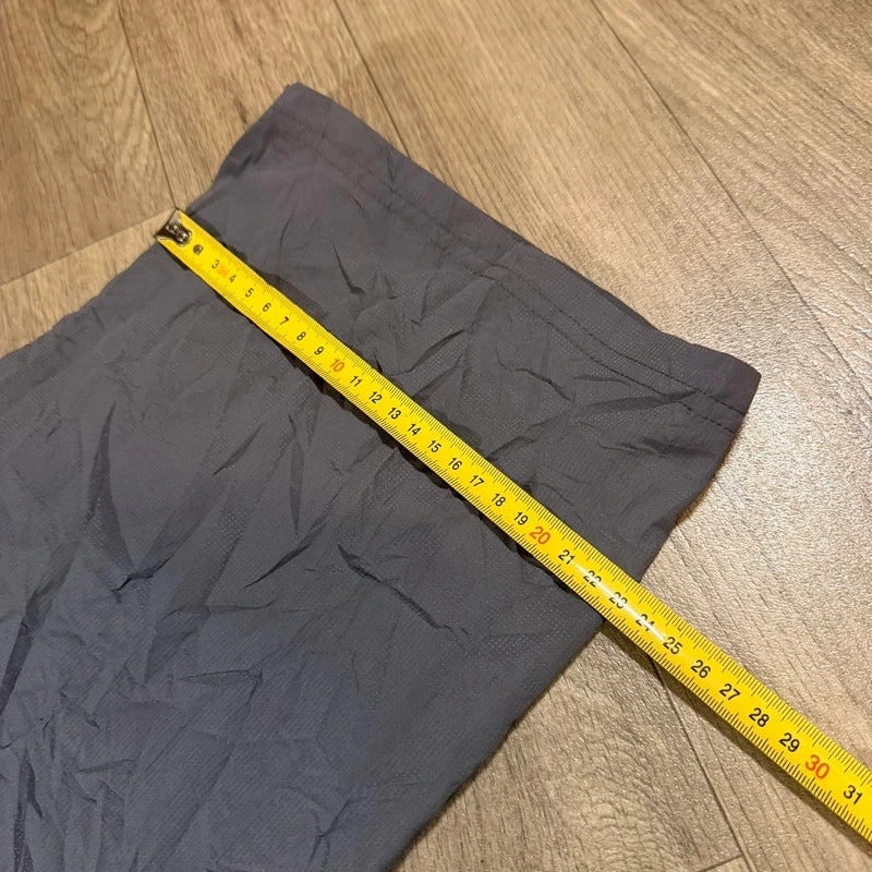 Under armour grey mesh lined nylon track pant trousers size L 221