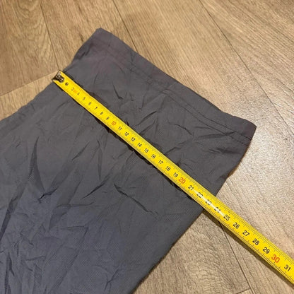 Under armour grey mesh lined nylon track pant trousers size L 221
