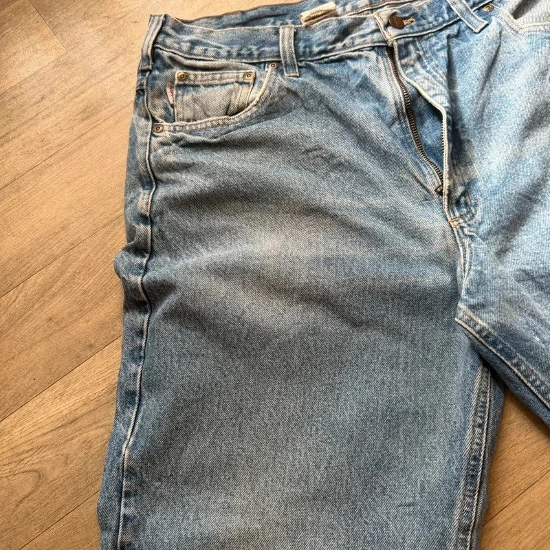 Carhartt vintage B160 DST relaxed fit baggy work style jeans blue W38 L30 203