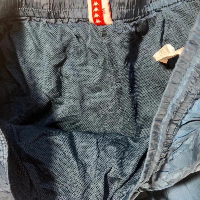 Vintage Kappa Track Pants Navy Purple White Y2K 90s Sportswear Joggers XL 218
