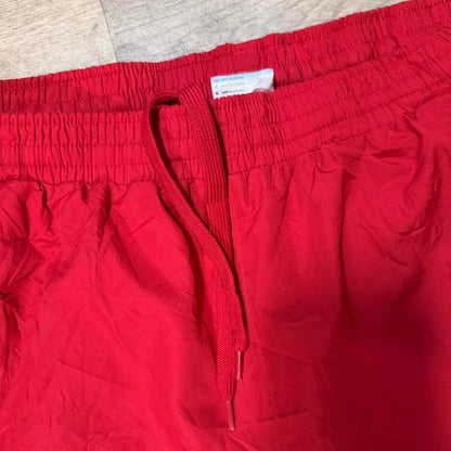 Adidas vintage Y2K red baggy climaproof mesh lined nylon track pant trousers size XL 164