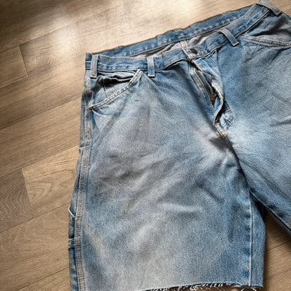 Dickies vintage Y2K denim cargo carpenter relaxed jorts shorts W34 114
