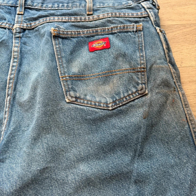 Vintage Dickies Y2K baggy relaxed denim blue shorts W40 041