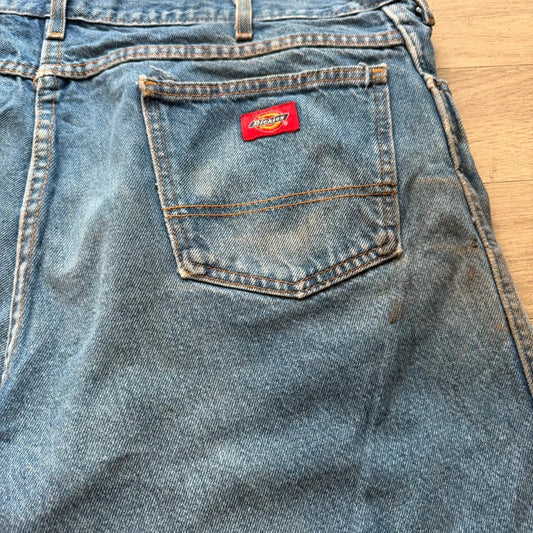 Vintage Dickies Y2K baggy relaxed denim blue shorts W40 041